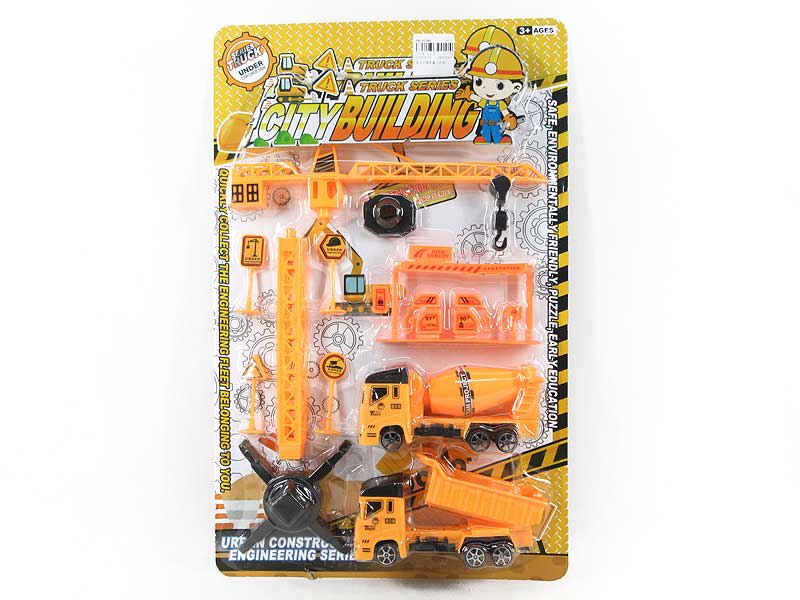 Pull Back Construction Truck Set(2in1) toys