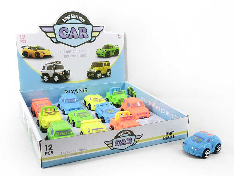 Pull Back Cartoon Car(12in1) toys