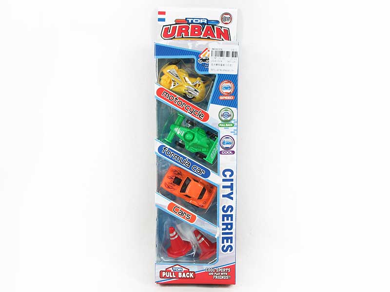 Pull Back Racing Car Set(3in1) toys