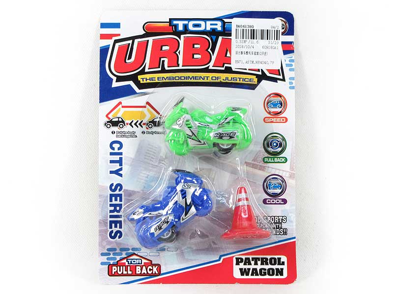 Pull Back Motorcycle Set(2in1) toys