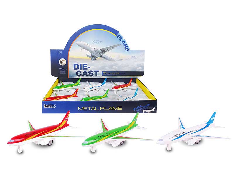 Die Cast Airplane Back(6in1) toys
