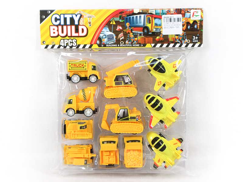 Pull Back Construction Truck & Airplane toys