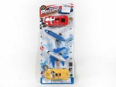 Pull Back Sports Car & Airplane(4in1)