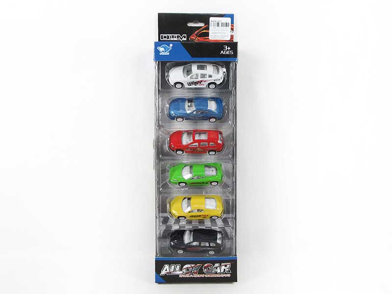 1:64 Die Cast Car Pull Back(6in1) toys