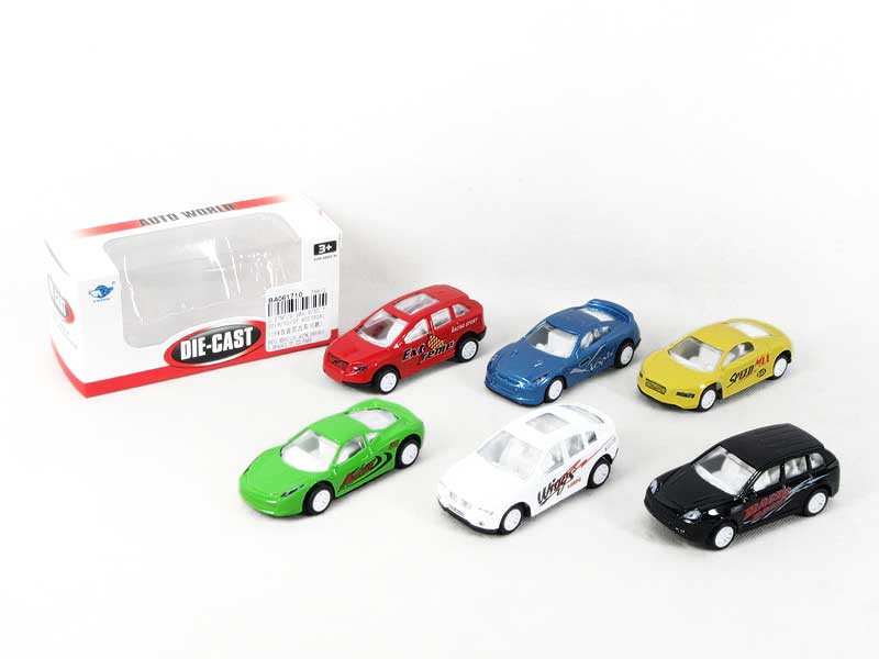 1:64 Die Cast Car Pull Back(6S) toys