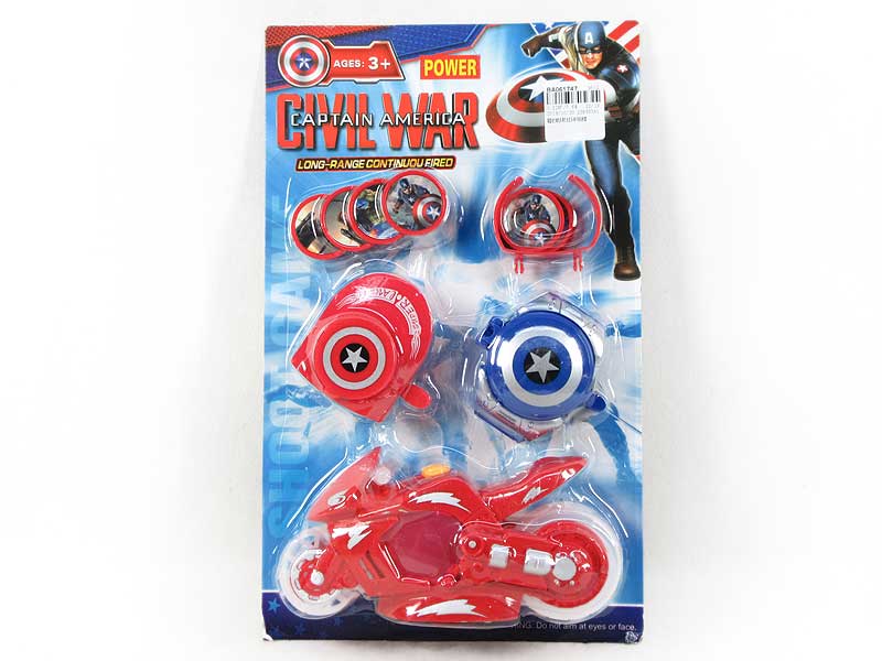 Pull Back Motorcycle W/L_M & Emitter toys