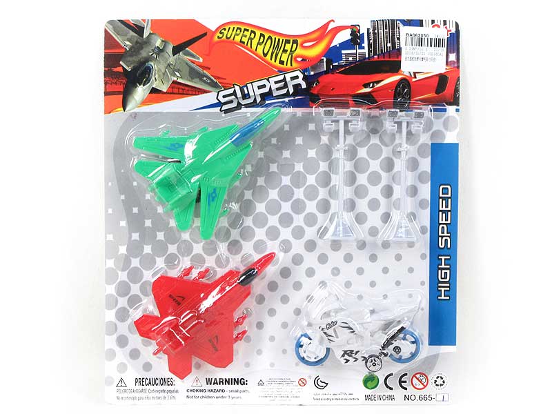 Pull Back Battle & Free Wheel Motorcycle toys