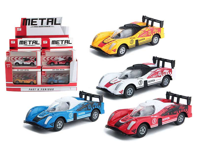 Die Cast Equation Car Pull Back(12in1) toys