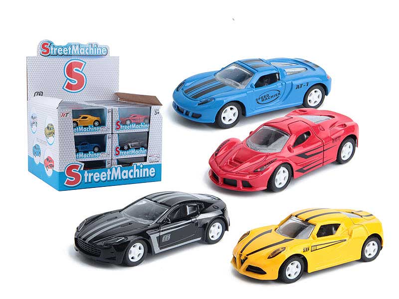 Die Cast Sports Car Pull Back(24in1) toys