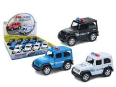 Metal Pull Back Police Car(12in1) toys