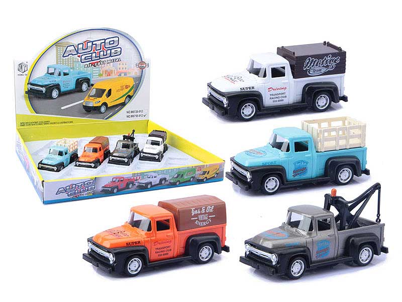 Die Cast Truck Pull Back(12in1) toys