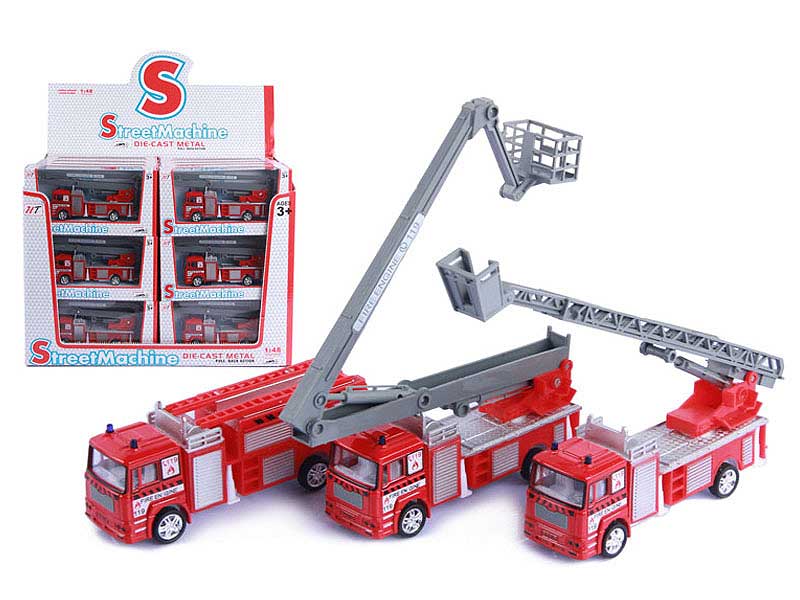 Die Cast Fire Engine Pull Back(24in1) toys