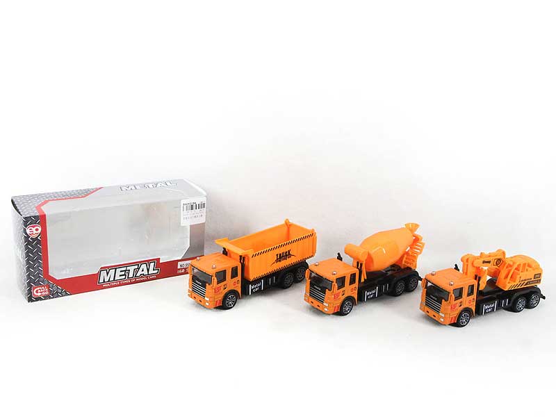 Die Cast Construction Truck Pull Back(3S) toys