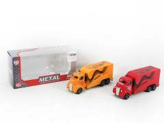 Die Cast Container Truck Pull Back(3S)