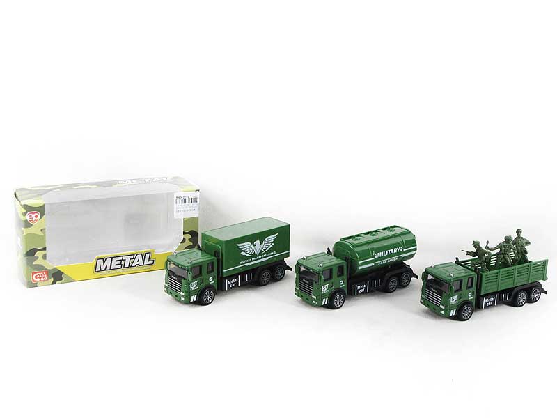 Die Cast Container Truck Pull Back(3S) toys