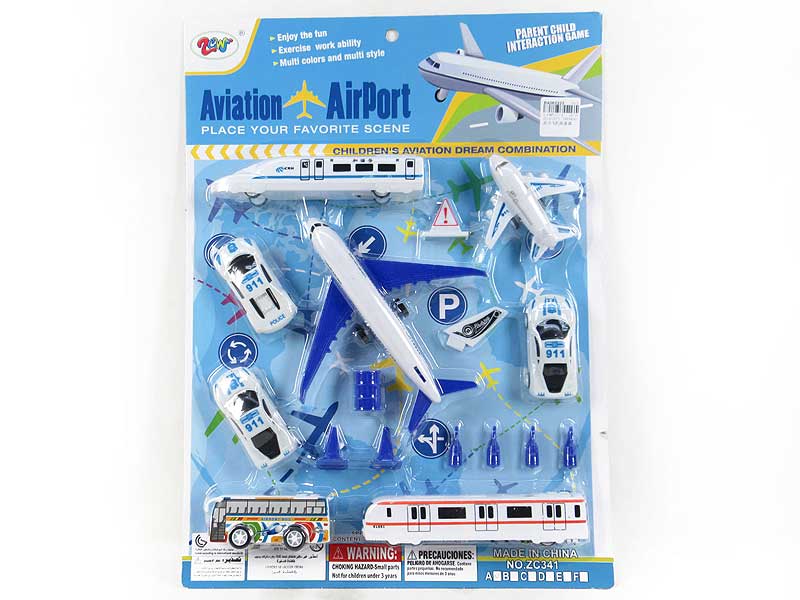 Pull Back Airfield Set toys