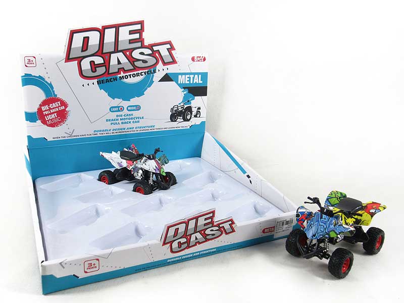 Die Cast Motorcycle Pull Back(6in1) toys