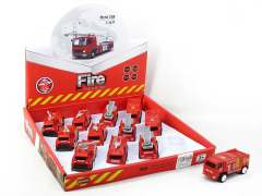 1:60 Die Cast Fire Engine Pull Back(12PCS)