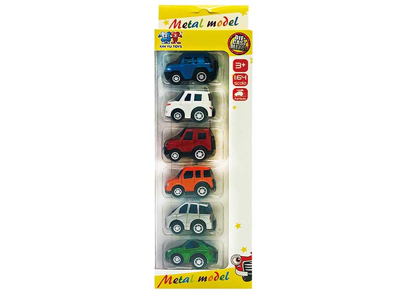 Die Cast Car Pull Back(6i1) toys