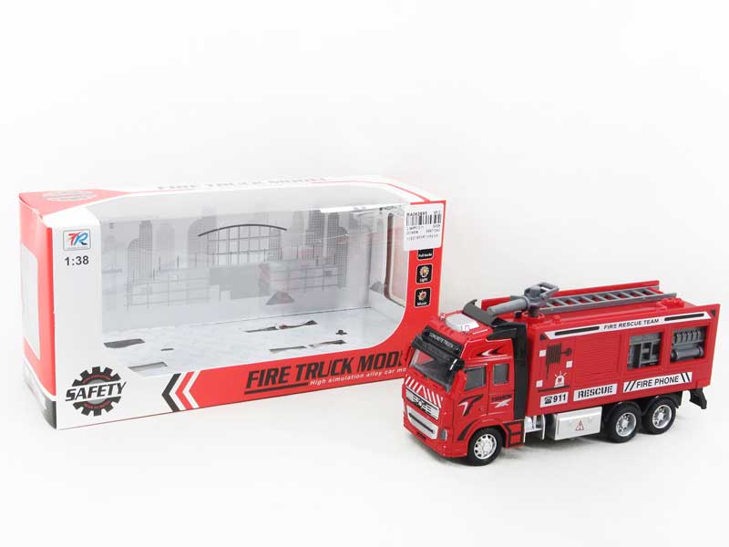 Die Cast Fire Engine Pull Back W/L_S toys