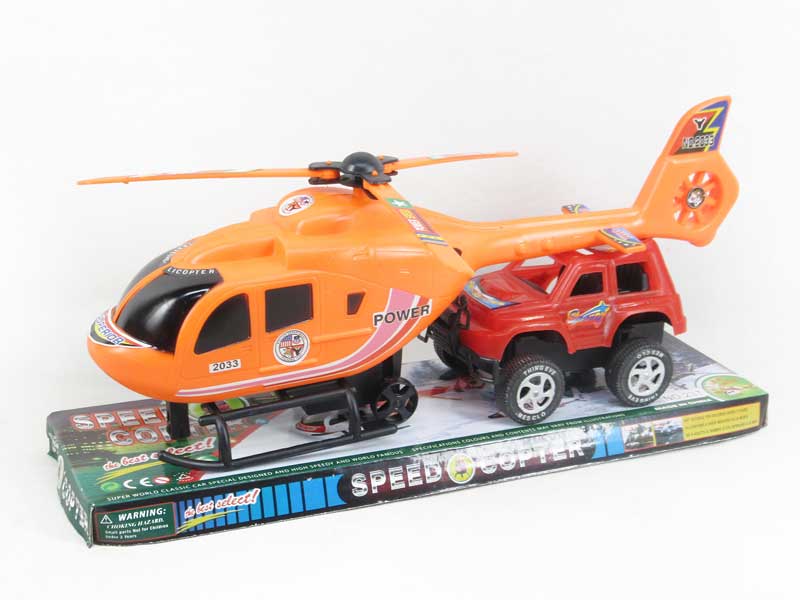 Pull Back Helicopter & Pull Back Car(3C) toys