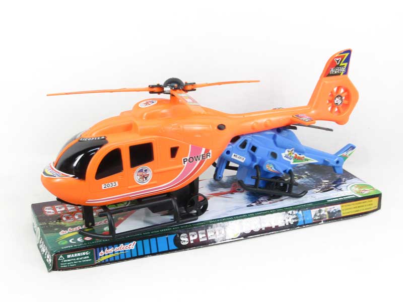 Pull Back Helicopter & Free Wheel Plane(2C) toys