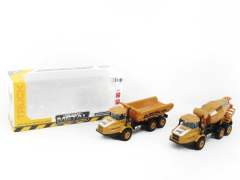Die Cast Construction Truck Pull Back(2S)