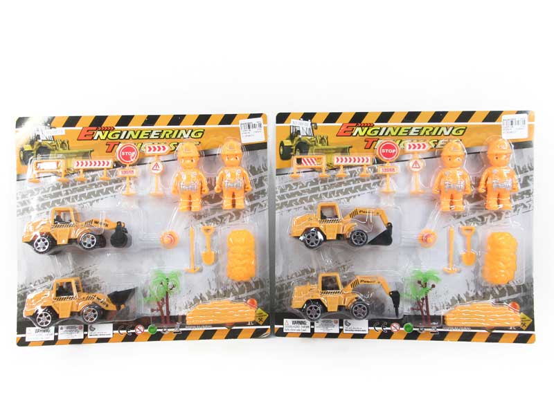 Pull Back Construction Truck Set(2in1) toys