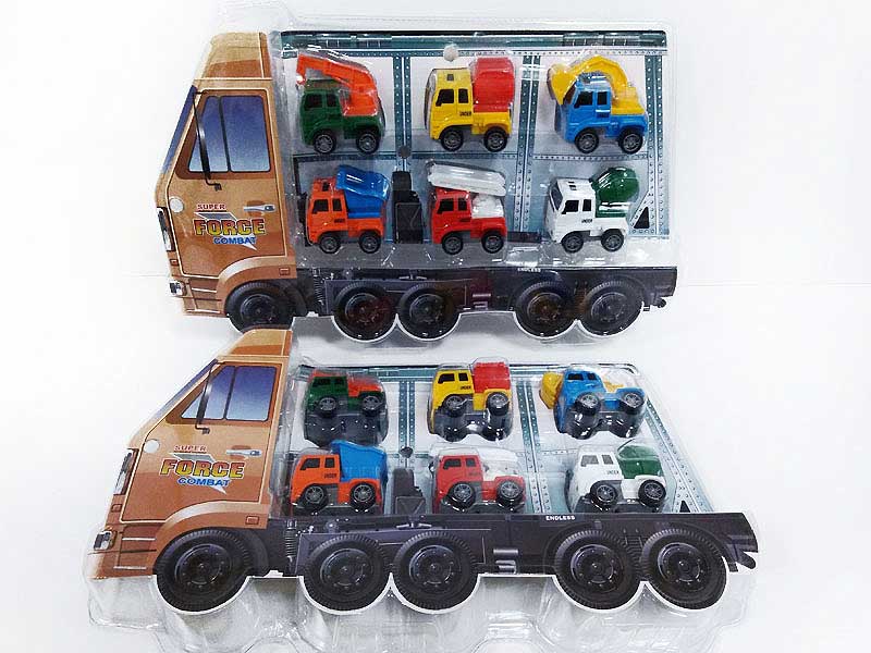 Pull Back Construction Truck(6in1) toys