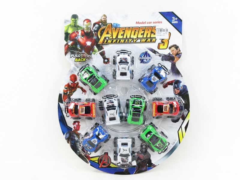 Pull Back Cross-country Car(10in1) toys