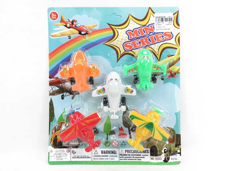 Pull Back Plane(5in1) toys