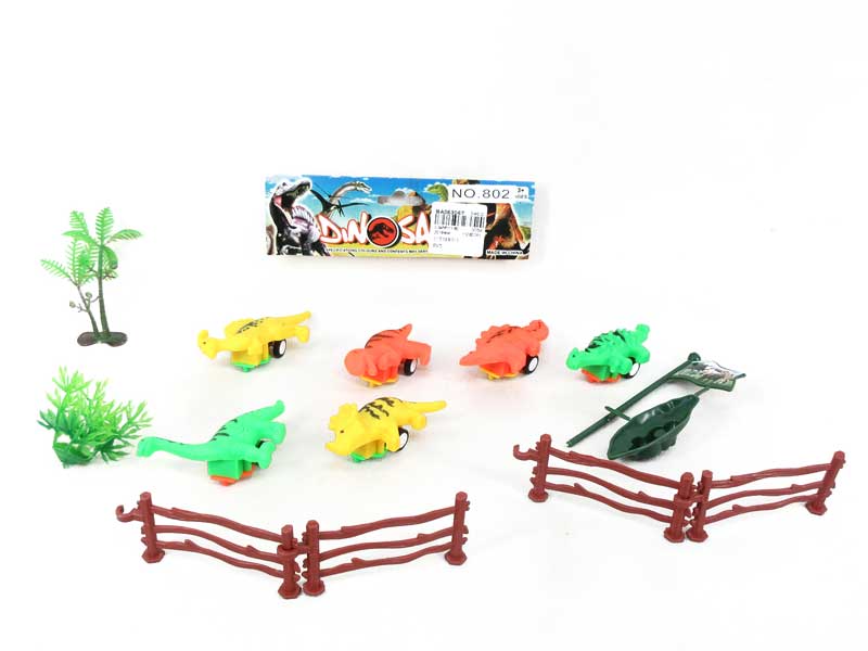 Pull Back Dinosaur Set(6in1) toys