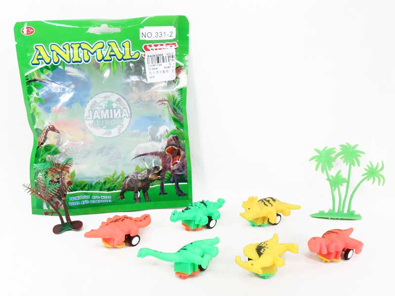 Pull Back Dinosaur(6in1) toys
