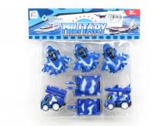 Pull Back Tank & Airplane & Car(7in1)