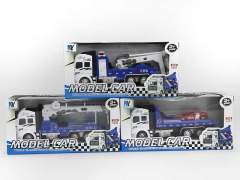 Die Cast Rescue Car Pull Back(3S)