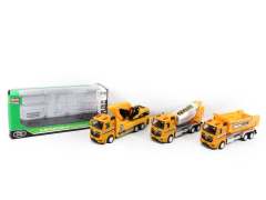 1:43 Die Cast Construction Truck Pull Back(3S)