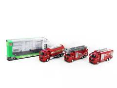 1:43 Die Cast Fire Engine Pull Back(3S)