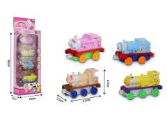 Die Cast Train Pull Back(4in1) toys