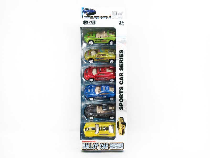 Die Cast Car Pull Back(6in1) toys