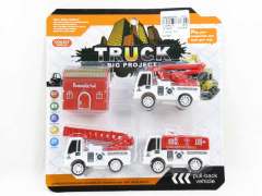 Pull Back Fire Engine Set(3in1)