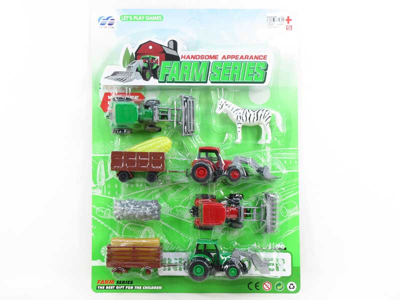 Pull Back Farmer Car Set(4in1) toys