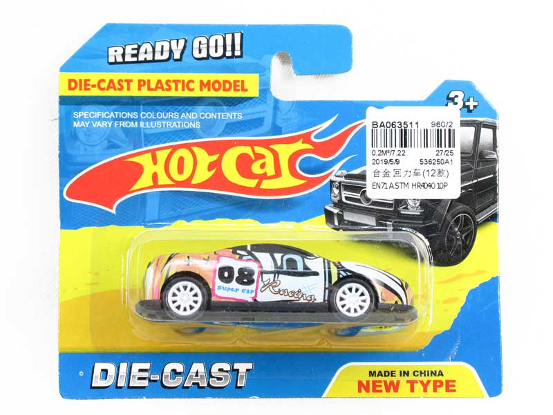 Die Cast Car Pull Back(12S) toys