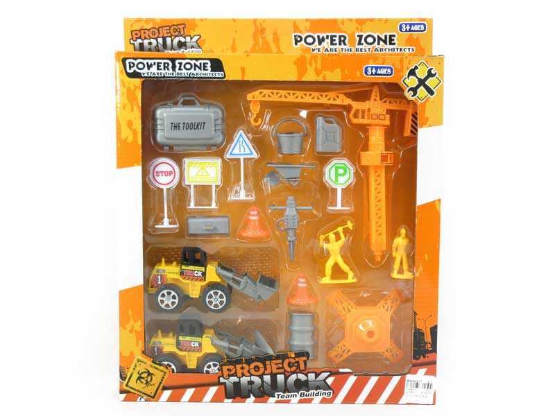 Pull Back Construction Car Set toys