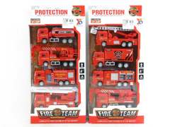 Pull Back Fire Engine(4in1)
