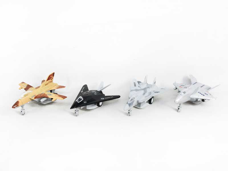 1:180 Die Cast Airplane Pull Back(4S4C) toys