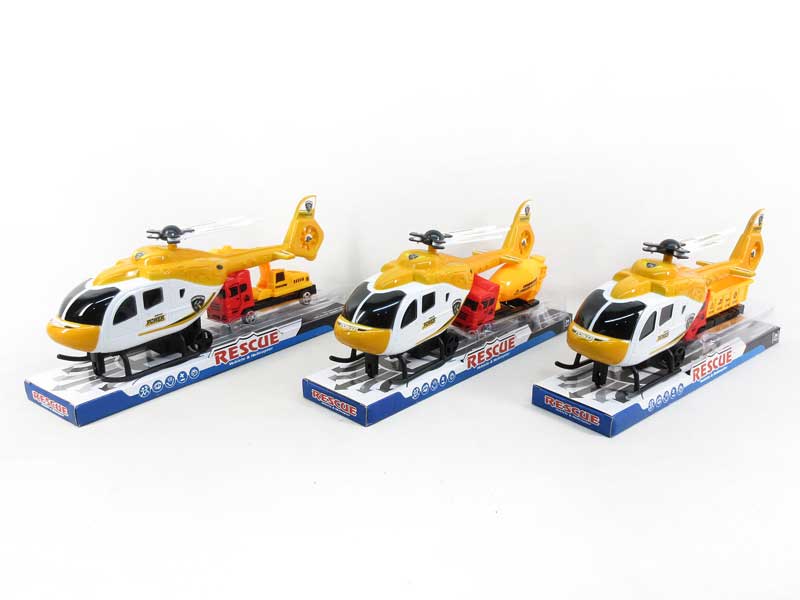Pull Back Helicopter & Free Wheel Car(3S) toys