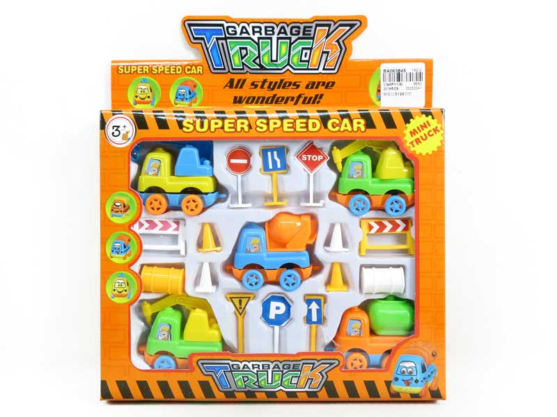 Pull Back Construction Truck Set(5in1) toys