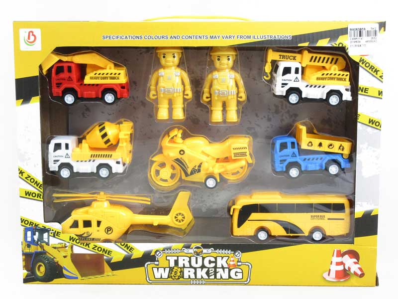 Pull Back Construction Truck Set(7in1) toys