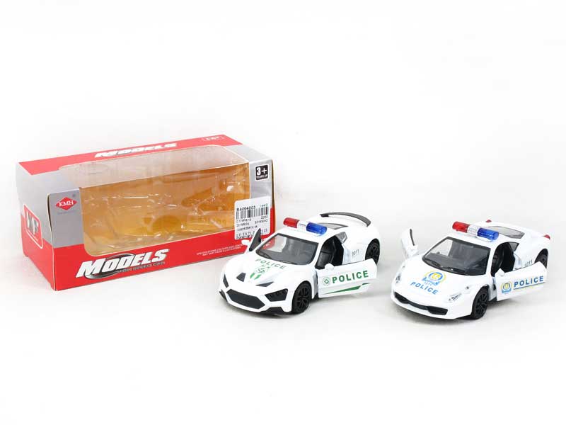 1:32 Die Cast Police Car Pull Back W/L_IC(2S) toys