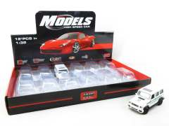 1:32 Die Cast Police Car Pull Back W/L_IC(12in1)